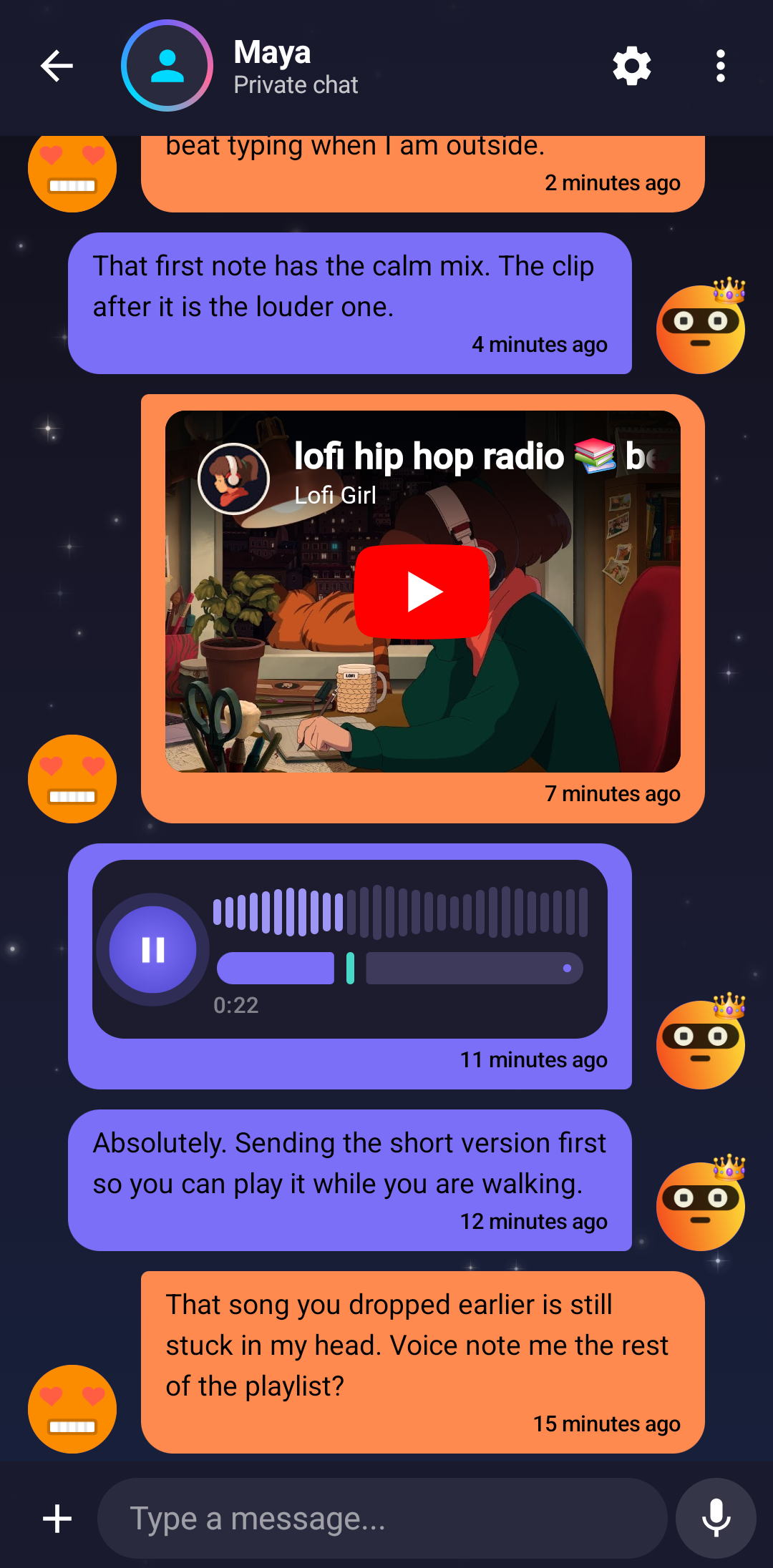 Utopia private messaging